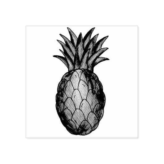Hawaiianische Ananas Tropical Island Fruit Hawaii Gummistempel (Prägung)