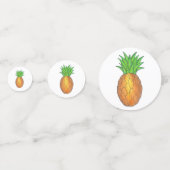 Hawaiianische Ananas Tropical Island Fruit Hawaii Konfetti (Vorderseiten)