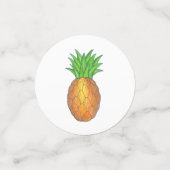 Hawaiianische Ananas Tropical Island Fruit Hawaii Konfetti (Klein Vorderseite)