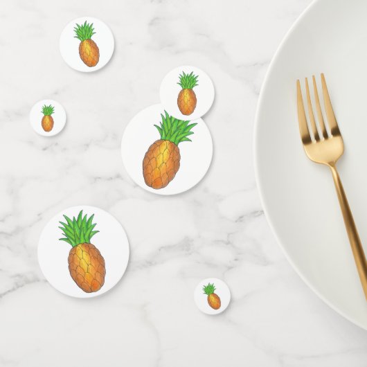 Hawaiianische Ananas Tropical Island Fruit Hawaii Konfetti (Gruppe)