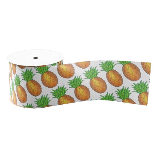 Hawaiianische Ananas Tropical Island Fruit Hawaii Ripsband (Spule)