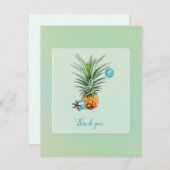 Hawaiianische Ananas Weihnachten Danke (Vorne/Hinten)