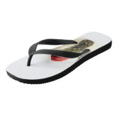 Hawaiianische Ananas Weihnachten Flip Flops Badesandalen (Schrägansicht)