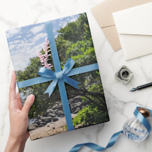 Hawaiianische Baumlandschaftsfoto Geschenkpapier