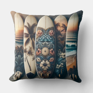 Hawaiianische bemalte Surfboards Kissen