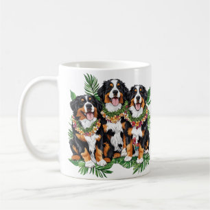 Hawaiianische Berner Sennenhunde Blumenlei Kaffeetasse
