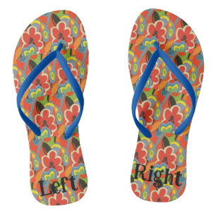 Hawaiianische Blätter, MAtisse Style Badesandalen