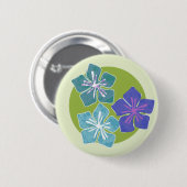 Hawaiianische Blume 1 Button (Vorne & Hinten)