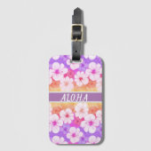 Hawaiianische Blume Aloha 01  Gepäckanhänger (Vorderseite Vertikal)