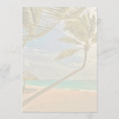 Hawaiianische Blume Ananas Kurzes Zeremonie-Progra Programm (Rückseite)