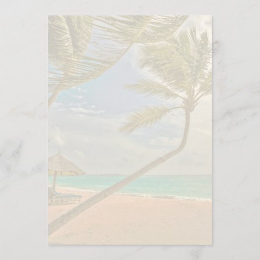 Hawaiianische Blume Ananas Kurzes Zeremonie-Progra Programm (Rückseite)