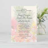 Hawaiianische Blume Ananas Kurzes Zeremonie-Progra Programm (Stehend Vorderseite)