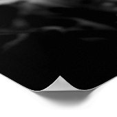 Hawaiianische Blume B&W Poster (Ecke)