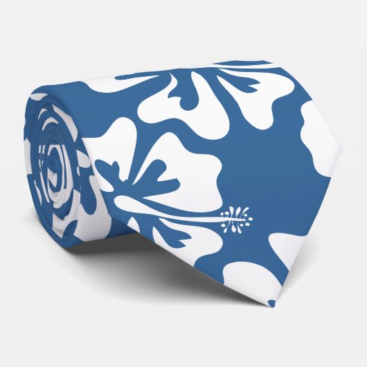 Hawaiianische Blume | Blumendesign Krawatte (Gerollt)