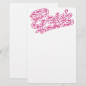 Hawaiianische Blume Briefpapier (Vorne/Hinten)