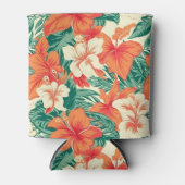 Hawaiianische Blume Dosenkühler (Vorderseite)