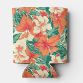 Hawaiianische Blume Dosenkühler (Rückseite)