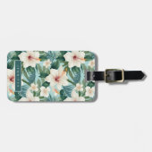 Hawaiianische Blume Gepäckanhänger (Vorderseite horizontal)