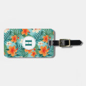 Hawaiianische Blume Gepäckmarke Gepäckanhänger (Vorderseite horizontal)