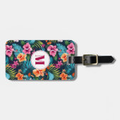 Hawaiianische Blume Gepäckmarke Gepäckanhänger (Vorderseite horizontal)