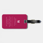 Hawaiianische Blume Gepäckmarke Gepäckanhänger (Rückseite horizontal)