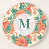 Hawaiianische Blume Getränkeuntersetzer (Vorne)