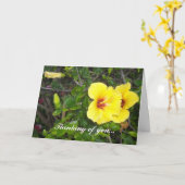 hawaiianische Blume Karte (Gelbe Blume)