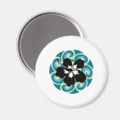hawaiianische Blume Magnet (Vorderseite/Rückseite)