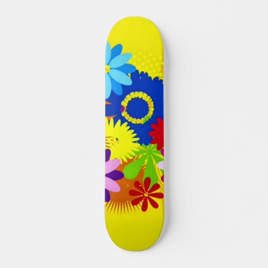 Hawaiianische Blume Penny Custom Pro Long Board Skateboard (Vorne)