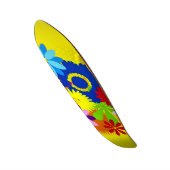 Hawaiianische Blume Penny Custom Pro Long Board Skateboard (Vorderseite)