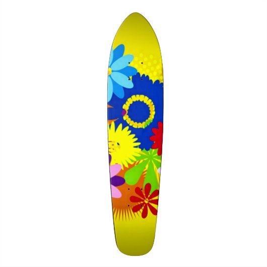 Hawaiianische Blume Penny Custom Pro Long Board Skateboard (Vertikal)