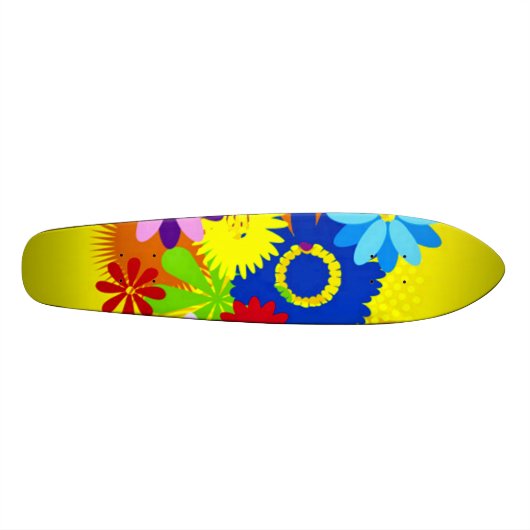 Hawaiianische Blume Penny Custom Pro Long Board Skateboard (Horizontal)