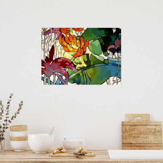 hawaiianische Blume Poster (Küche)