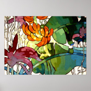 hawaiianische Blume Poster