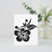 Hawaiianische Blume Postkarte (Stehend Vorderseite)