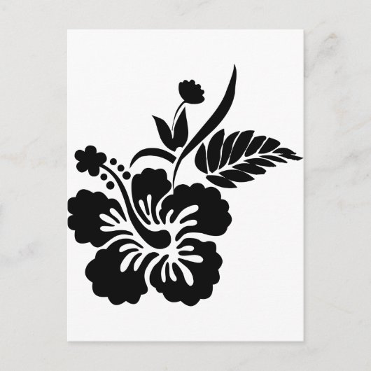 Hawaiianische Blume Postkarte (Vorderseite)