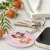 Hawaiianische Blume Schlüsselanhänger (Vorderseite rechts)