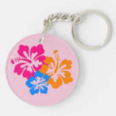 hawaiianische Blume Schlüsselanhänger (Rückseite)