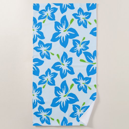 Hawaiianische Blume Strandtuch (Vorderseite)