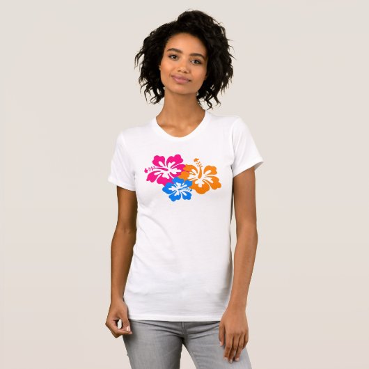hawaiianische Blume T-Shirt (Vorne ganz)