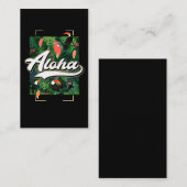 Hawaiianische Blume Toucan Aloha Hawaii Beach Visitenkarte (Vorne/Hinten)