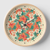Hawaiianische Blume Uhr (Vorderseite)