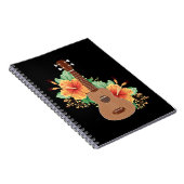 Hawaiianische Blume Ukulele Guitar Hawaii Notizblock (Rechte Seite)