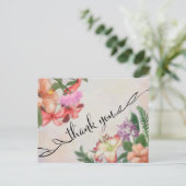 Hawaiianische Blume Vielen Dank Postcard Postkarte (Stehend Vorderseite)