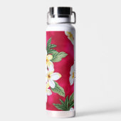 Hawaiianische Blume Wasser oder Kaffee isolierte F Trinkflasche (Rückseite)