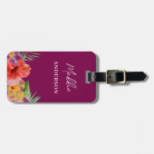 Hawaiianische Blumen Gepäckanhänger (Vorderseite horizontal)