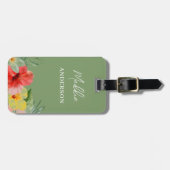 Hawaiianische Blumen  Gepäckanhänger (Vorderseite horizontal)