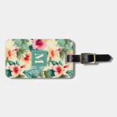 Hawaiianische Blumen-Gepäckanhänger Gepäckanhänger (Vorderseite horizontal)