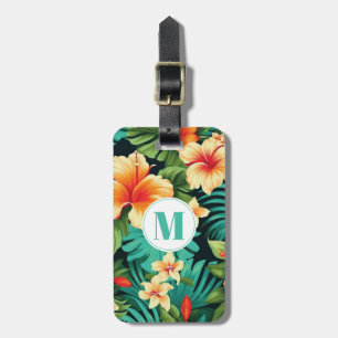 Hawaiianische Blumen-Gepäckanhänger Gepäckanhänger