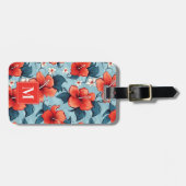 Hawaiianische Blumen-Gepäckanhänger Gepäckanhänger (Vorderseite horizontal)